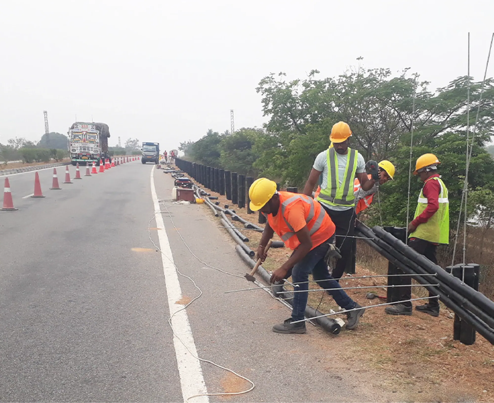 News: First Bamboo Crash Barrier on NH-930