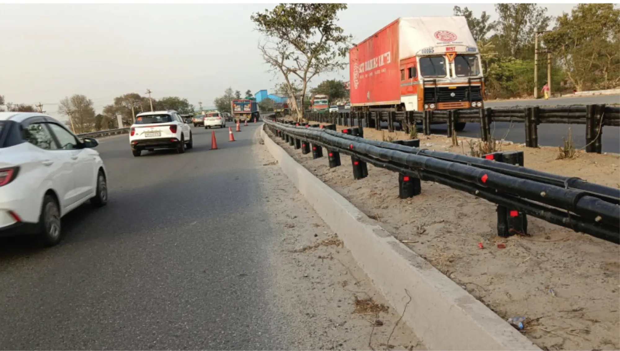 NH-30 Bamboo Barrier Test: Raipur to Simga